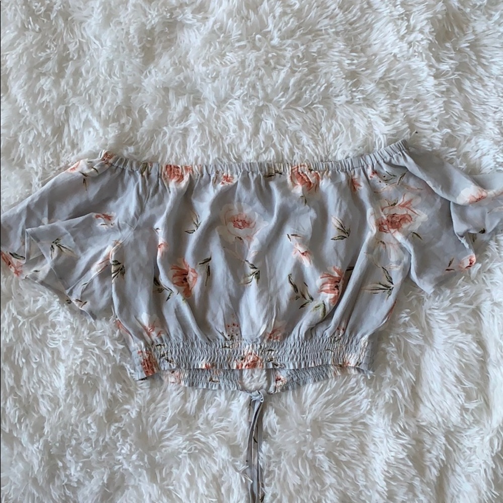 kendall and kylie cropped off the shoulder top